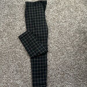 H&M Black Checkered Dress Pants
